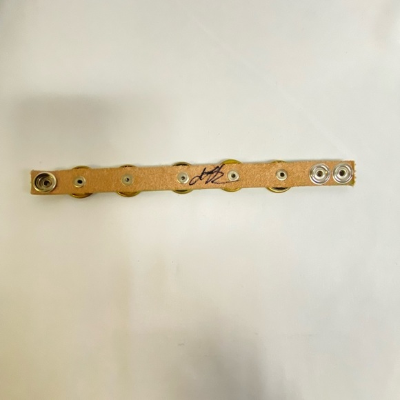 NEW Winchester 12 gauge bullet cuff bracelet Swarovski crystal Leather Handcraft - Picture 5 of 5